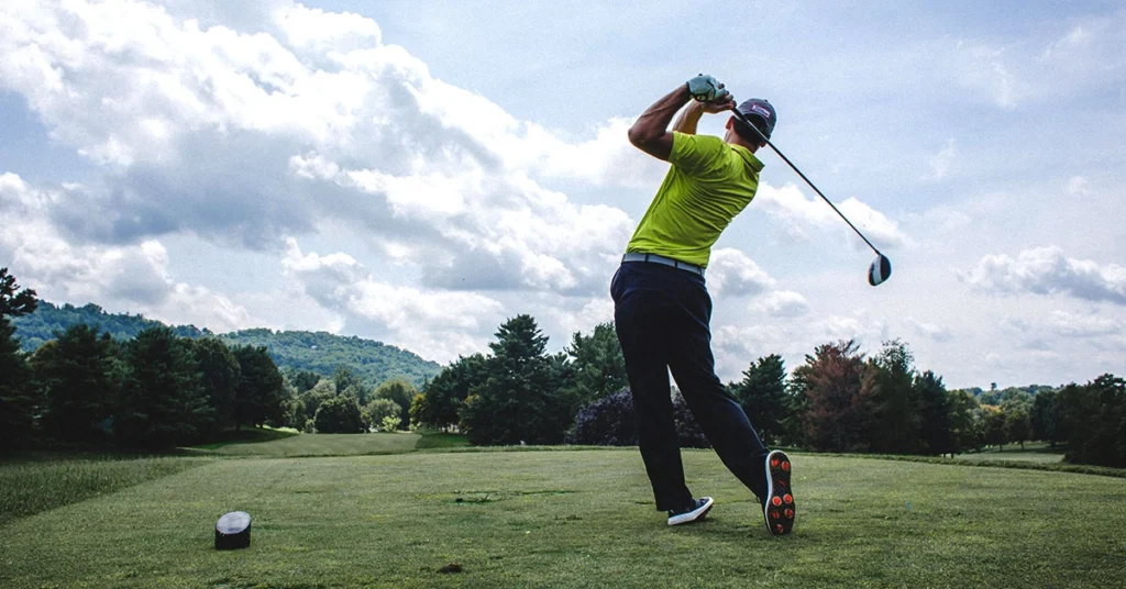 Should your left leg be straight at impact?