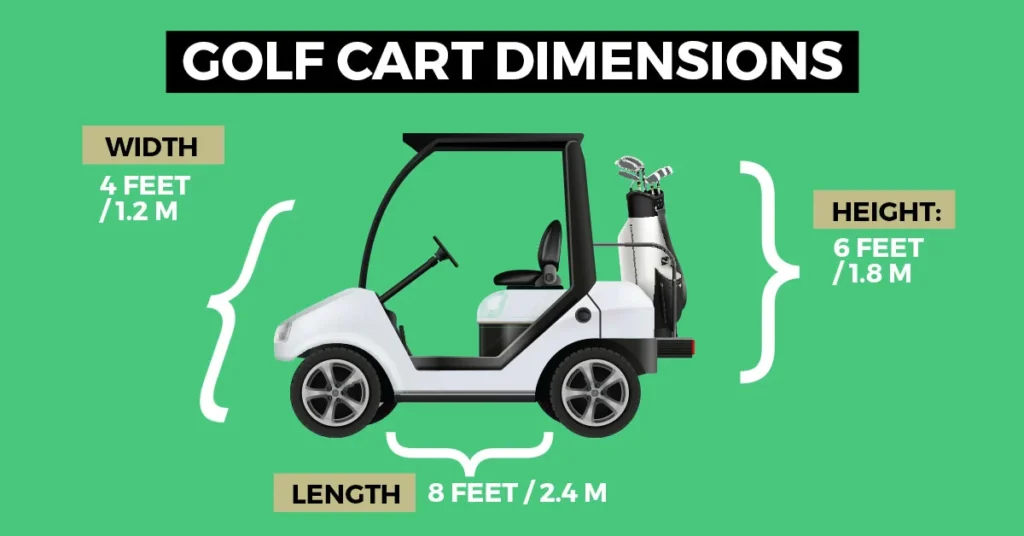 How wide is a standard golf cart?