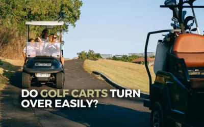 Do golf carts turn over easily?