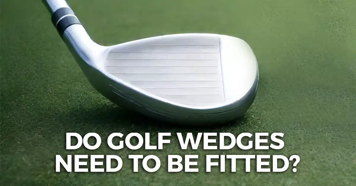 Do golf wedges need to be fitted