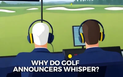 Why do golf announcers whisper?